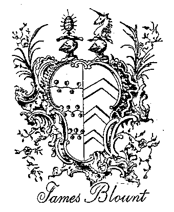 Image of James Blount's Coat-of-Arms.